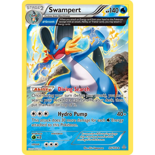 Swampert (Alpha) - Primal Clash #36/160