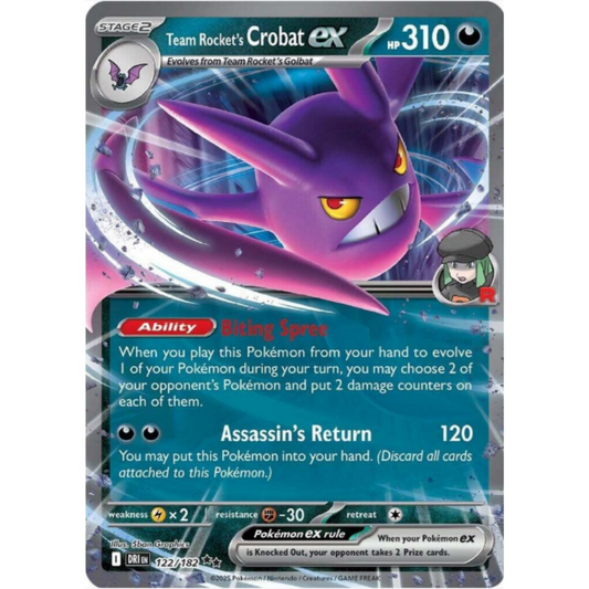 Team Rocket's Crobat ex - Destined Rivals #122/182