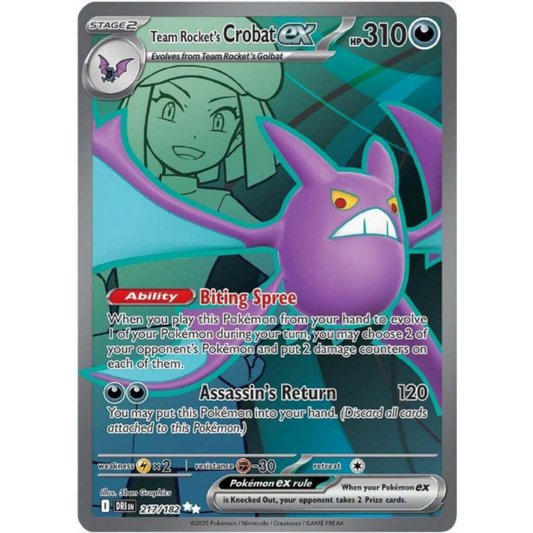Team Rocket's Crobat ex - Destined Rivals #217/182