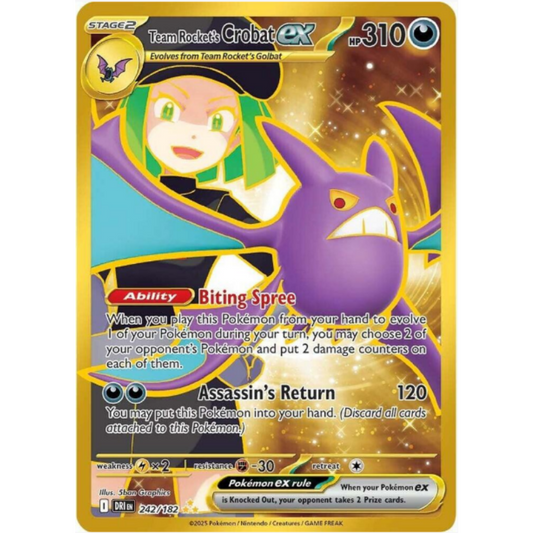 Team Rocket's Crobat ex - Destined Rivals #242/182