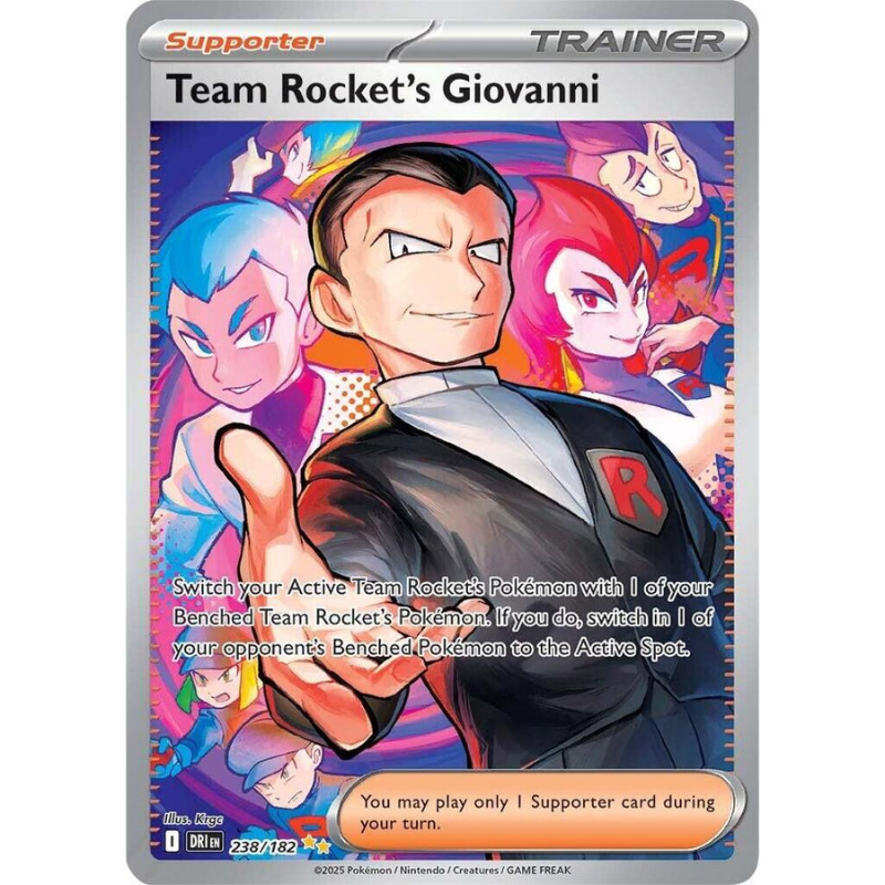 Pokémon trading card featuring Team Rocket's Giovanni