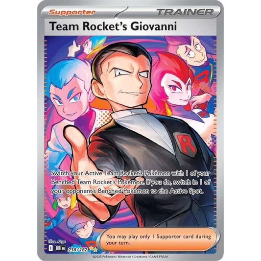 Pokémon trading card featuring Team Rocket's Giovanni