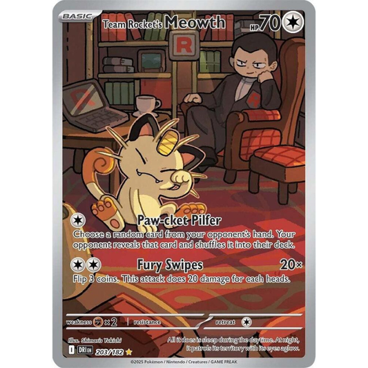 Team Rocket's Meowth - Destined Rivals #203/182