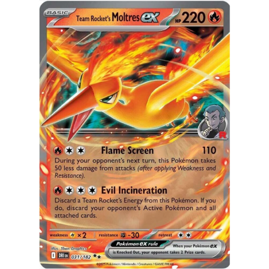 Team Rocket's Moltres ex - Destined Rivals #031/182