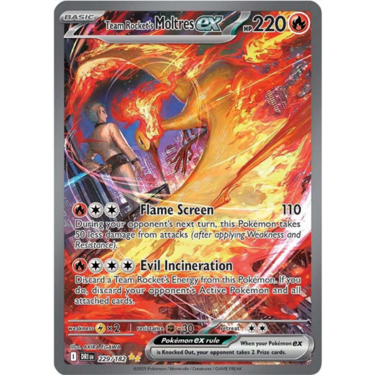 Team Rocket's Moltres ex - Destined Rivals #229/182