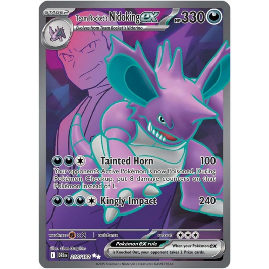 Team Rocket's Nidoking ex - Destined Rivals #216/182