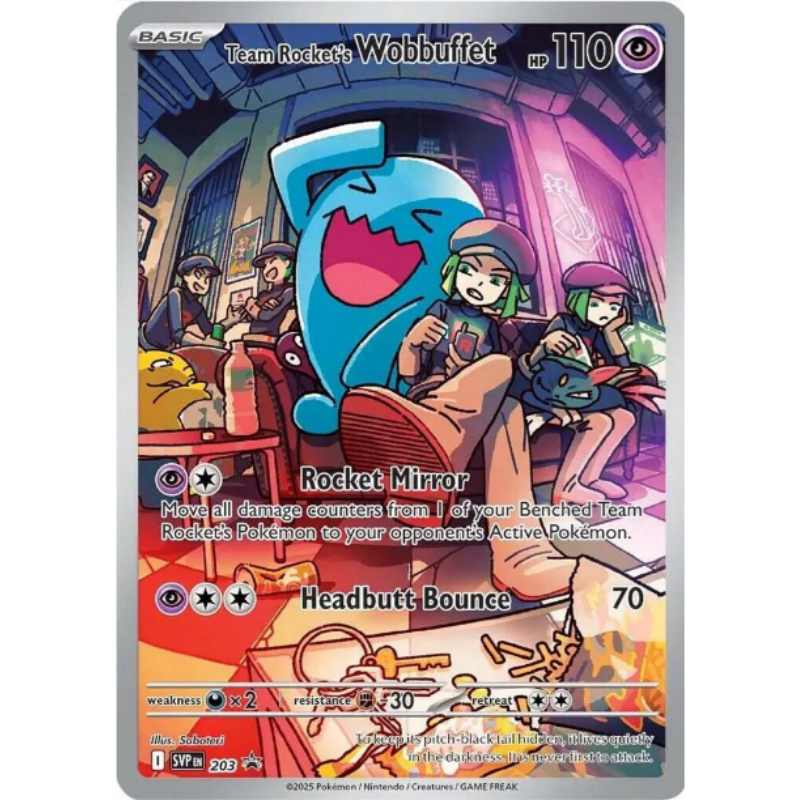 Team Rocket's Wobbuffet - Scarlet & Violet Promo Cards #203