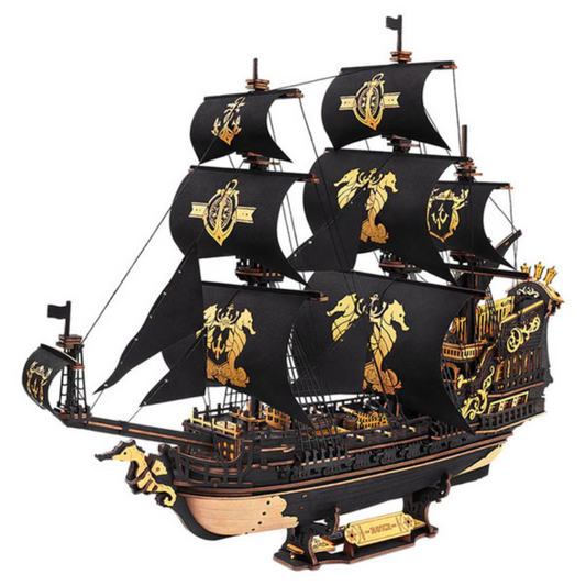 The Seahorse Barque Sailing Ship - Rolife DIY Miniature