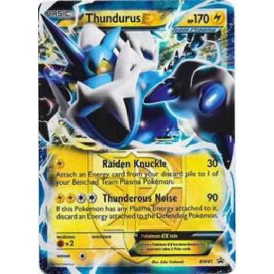 Thundurus EX (Team Plasma) -Black and White Promos #BW81