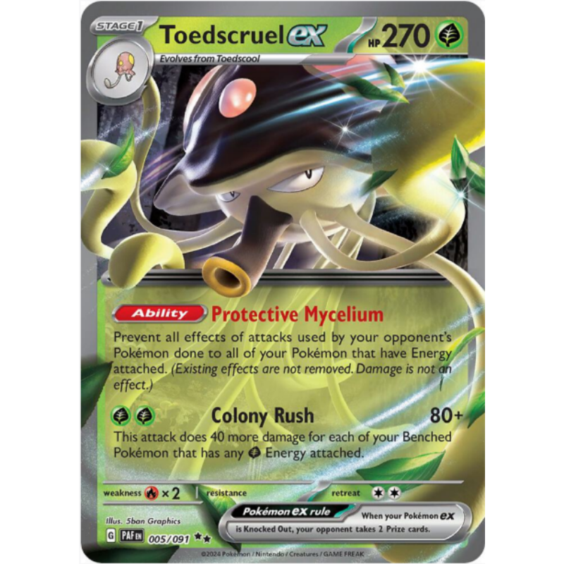 Toedscruel ex - Paldean Fates #005/091