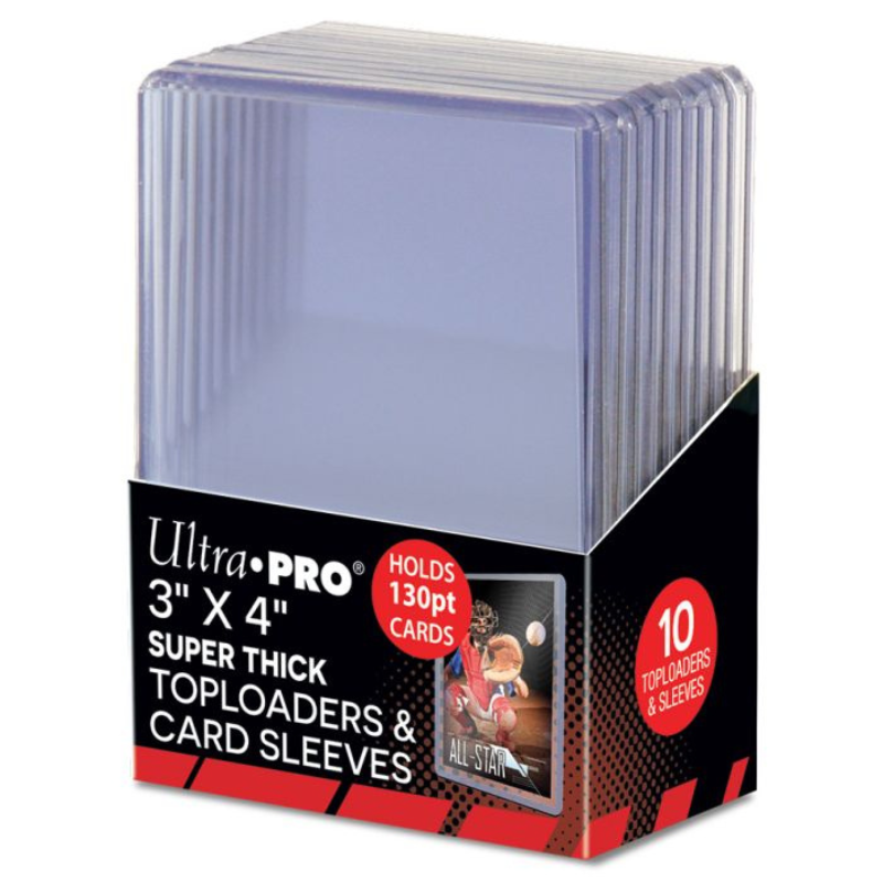 Toploader 3 x 4 - 130PT Super Thick 10ct