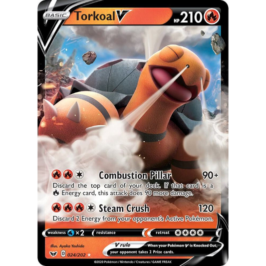 Torkoal V - Sword & Shield Base Set #024/202