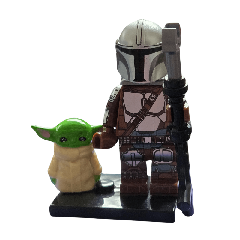 Custom Lego Compatible The Mandalorian w/Grogu Minifig