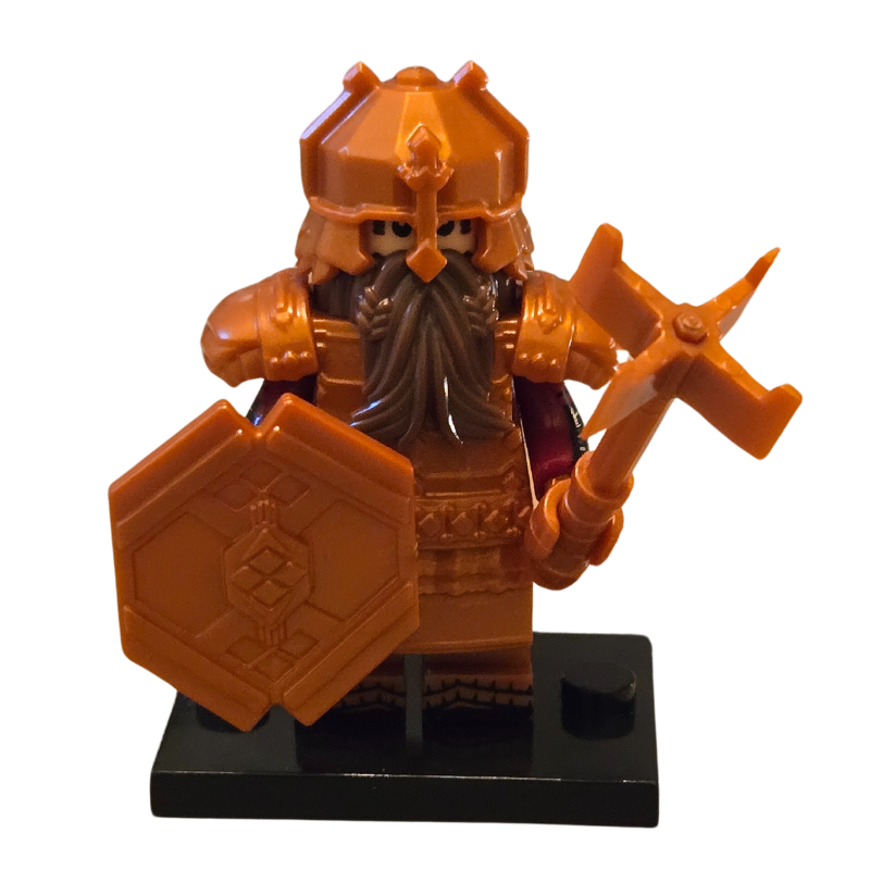 Lego Compatible Gold Armor Dwarf Minifig