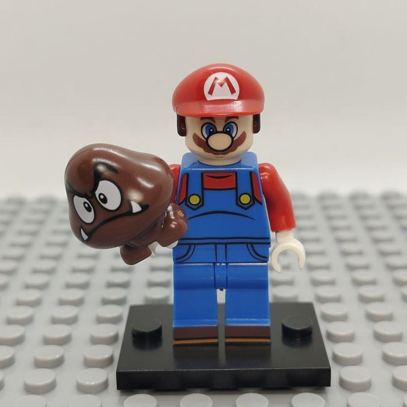 Custom Lego Compatible Mario Minifig