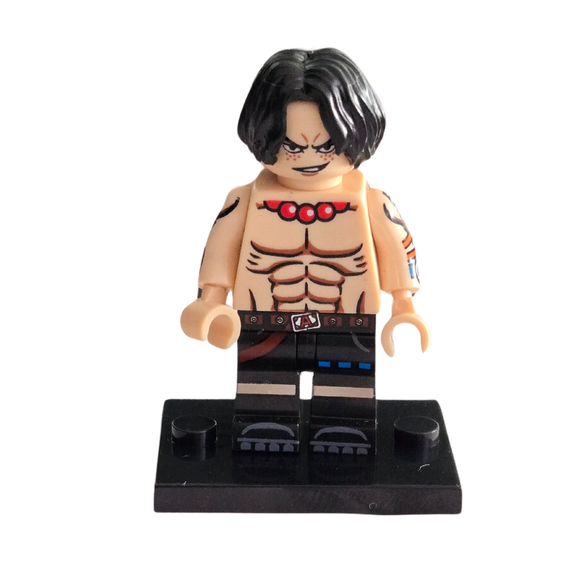 Lego Compatible One Piece Portgas D. Ace Custom Minifig