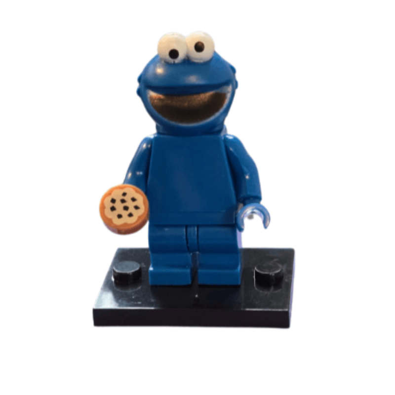 Custom Lego Compatible Sesame Street Cookie Monster Minifig