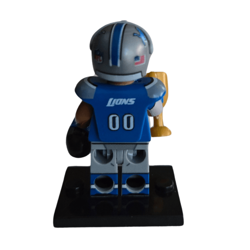 Custom Lego Compatible Football Detroit Lions Minifig