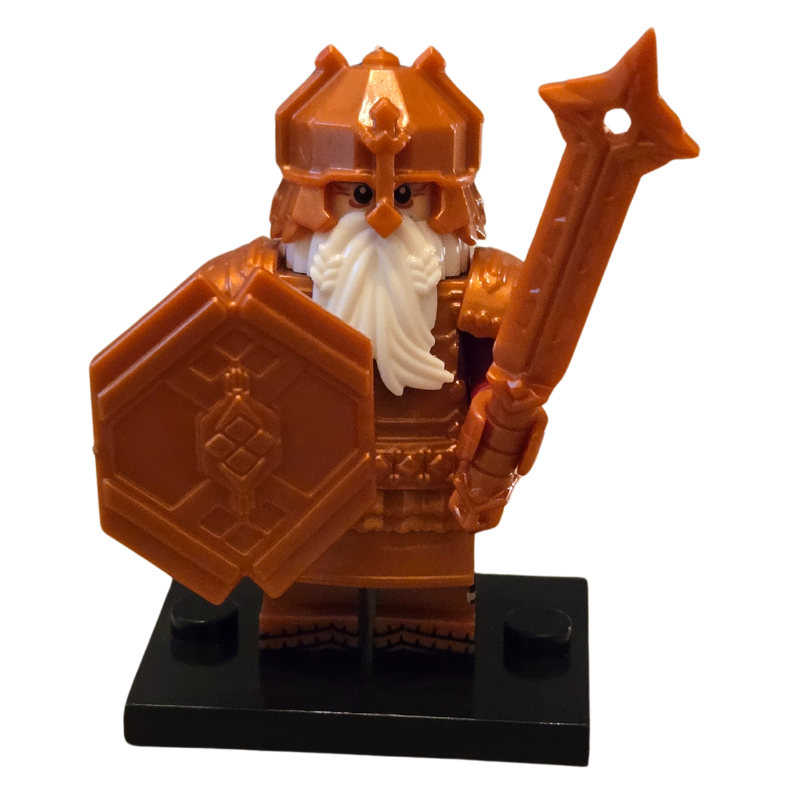 Lego Compatible Gold Armor Dwarf Minifig