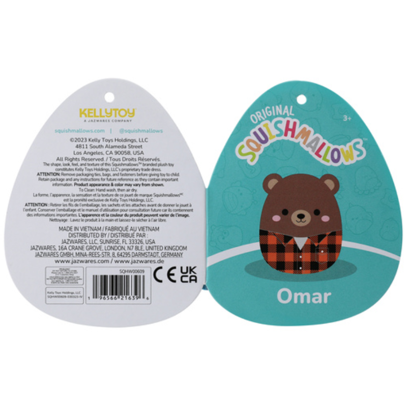 Original Squishmallows - Omar the bear 7.5in