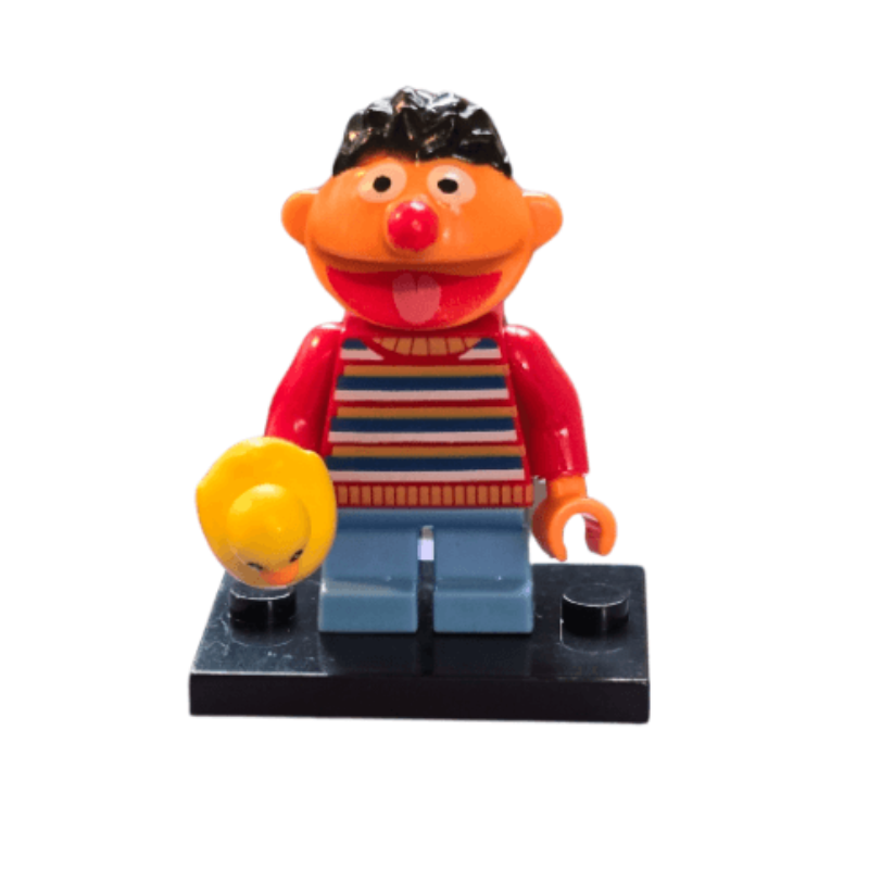 Custom Lego Compatible Sesame Street Ernie Minifig