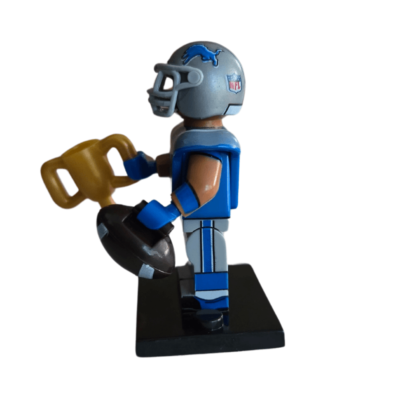 Custom Lego Compatible Football Detroit Lions Minifig