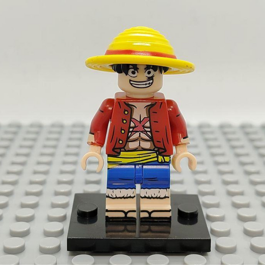 Lego Compatible One Piece Monkey D Luffy Custom Minifig