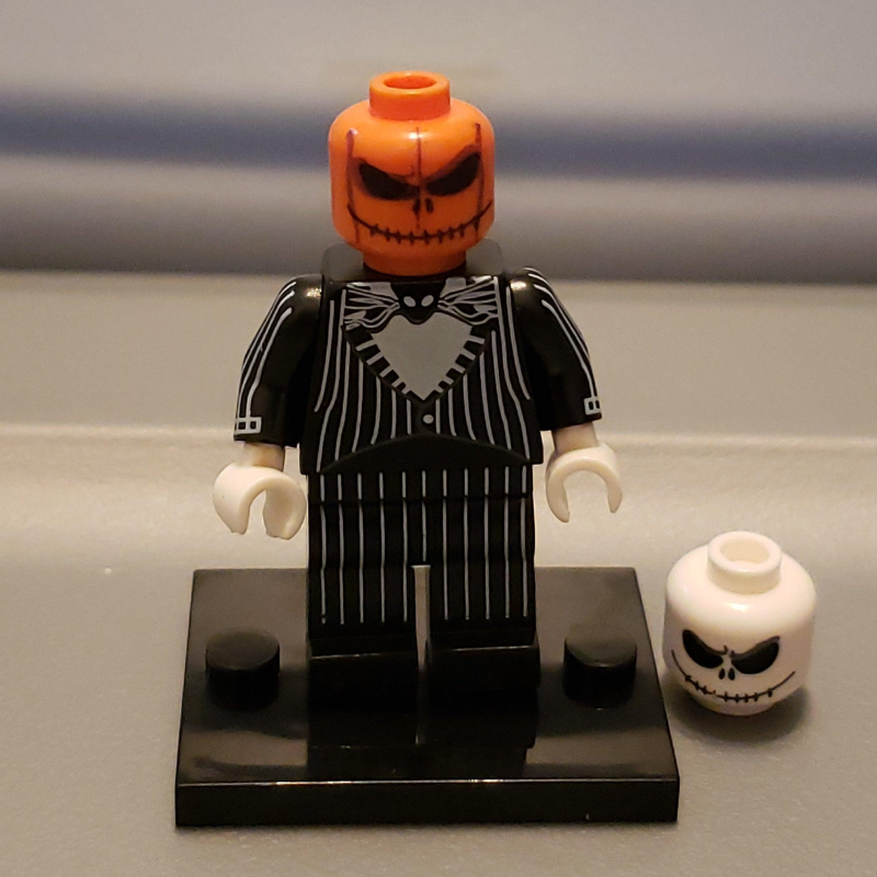 Custom Lego Compatible jack Skellington Minifig