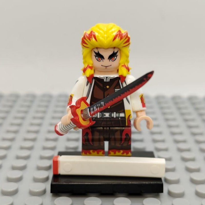 Custom Lego Compatible Demon Slayer Kyojuro Rengoku Minifig