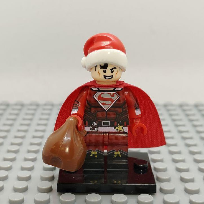 Custom Lego Compatible Holiday Superman Minifig