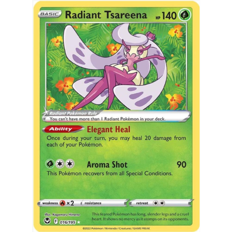 Radiant Tsareena - Silver Tempest #016/195