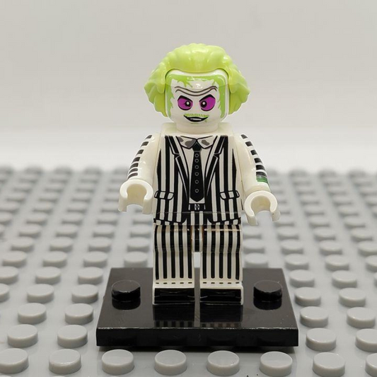 Custom Lego Compatible Beetlejuice Minifig