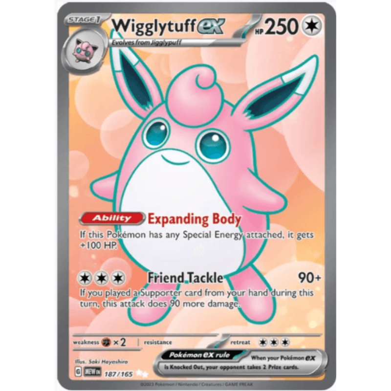 Wigglytuff ex - Scarlet and Violet 151 #187/165