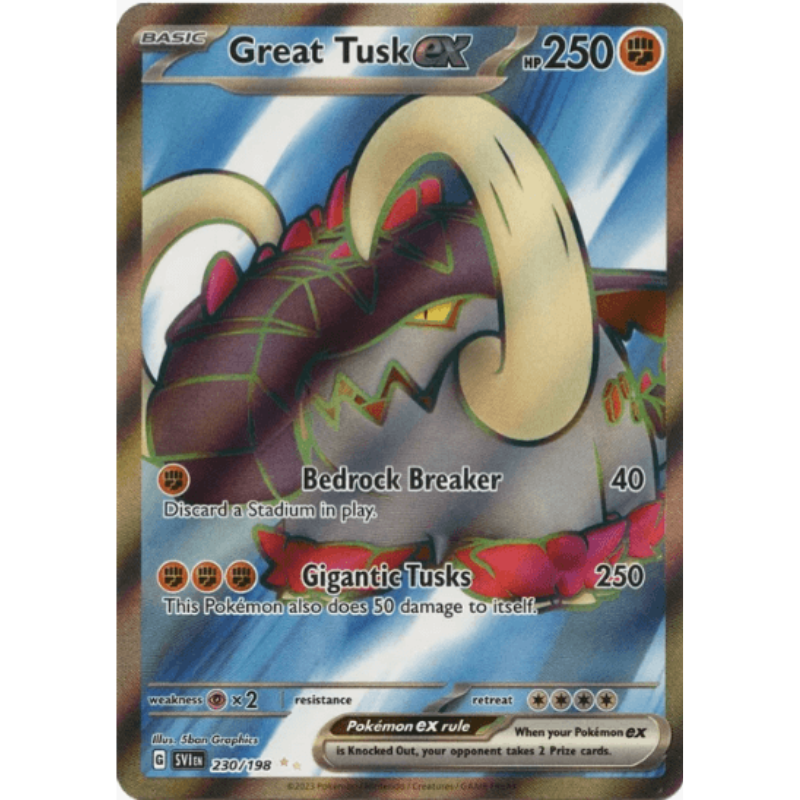 Great Tusk ex - Scarlet & Violet Base Set #230/198