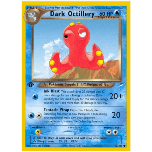 1st edition Dark Octillery - Neo Destiny #062/105