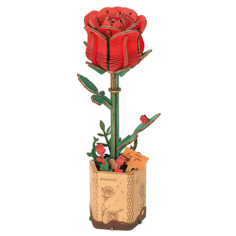 Red Rose - Rolife DIY Miniature