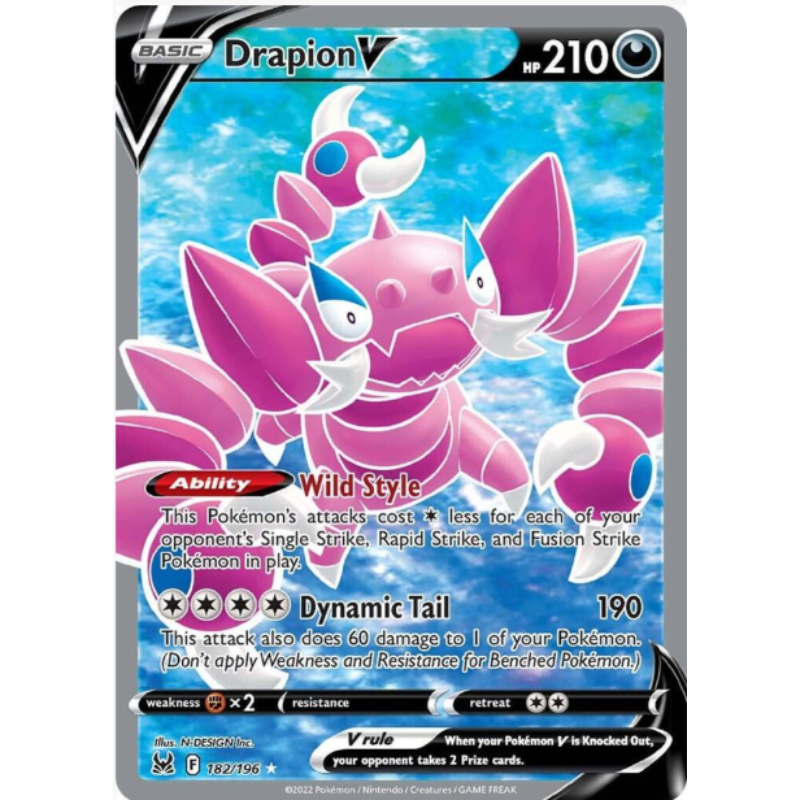 Drapion V (Full Art) - Lost Origin #182/196