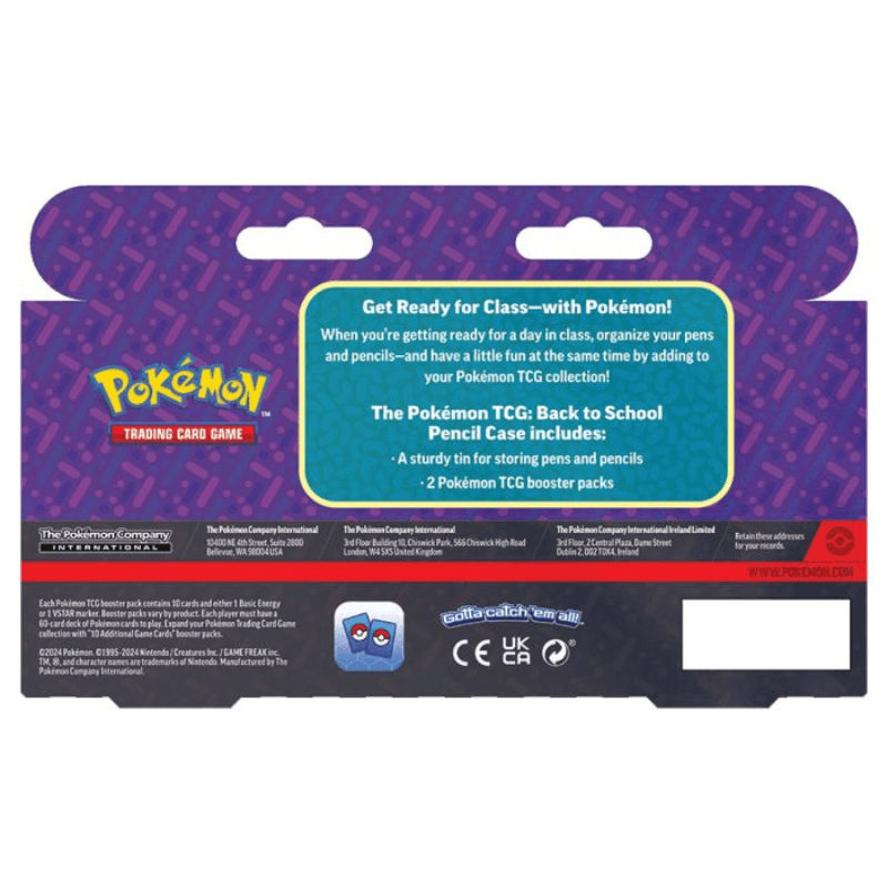 Pokémon TCG: Back to School: Pencil Tin 2024