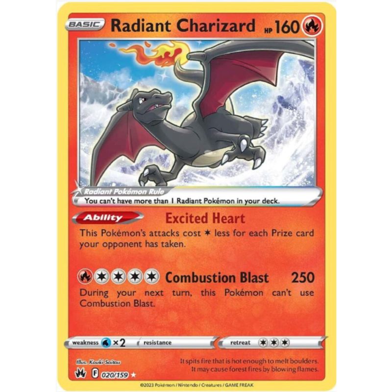 Radiant Charizard - Crown Zenith #020/159