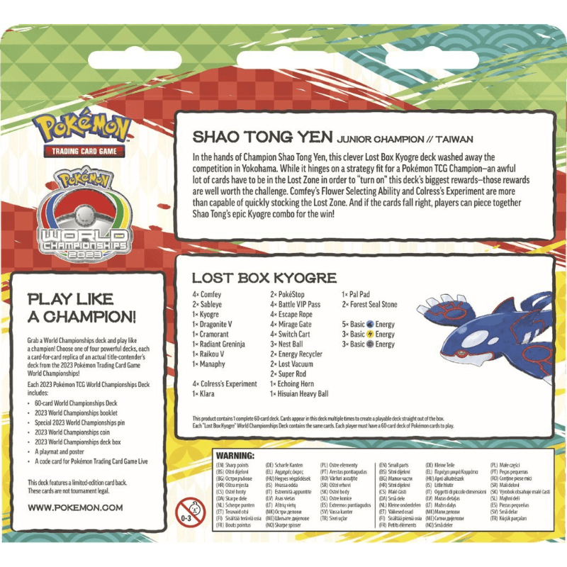 Pokémon TCG: 2023 Pokémon TCG World Championships Deck - Lost Box Kyogre