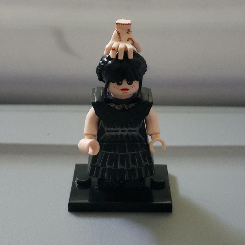 Custom Lego Compatible Wednesday Adams Minifig