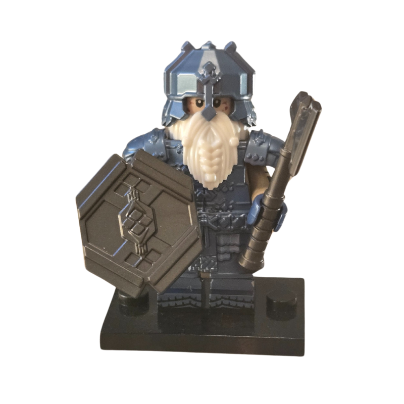 Lego Compatible Blue Armor Dwarf Minifig