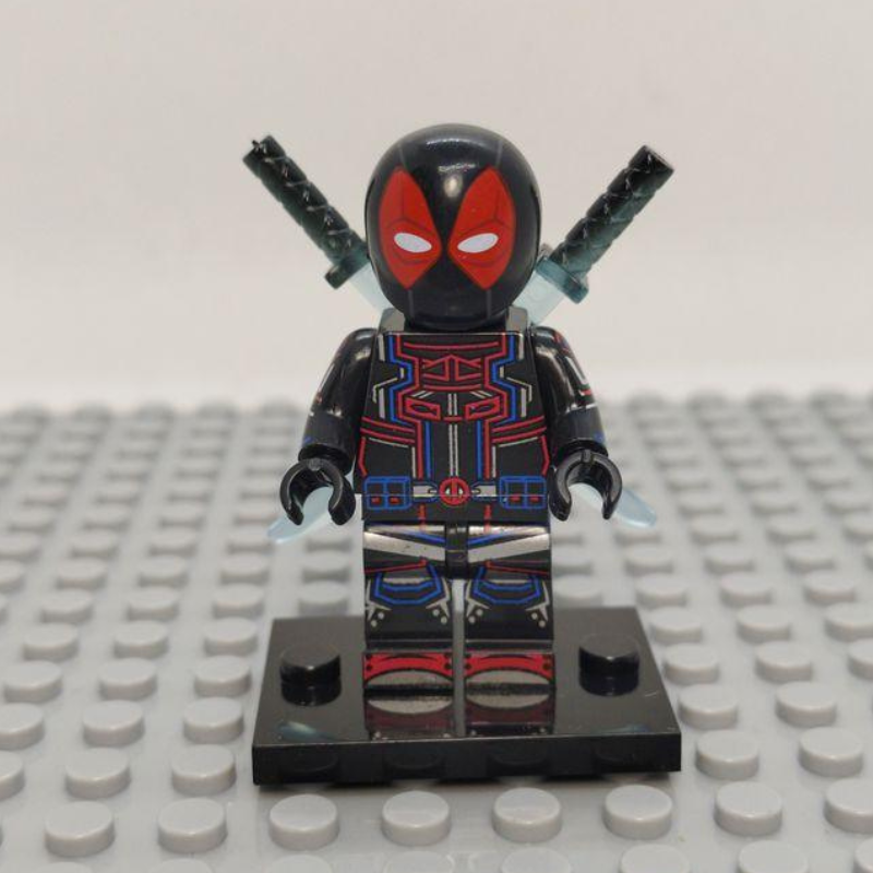 Lego Compatible Deadpool Black Custom Minifig