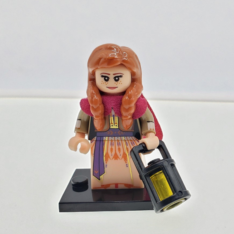 Benutzerdefinierte Lego-kompatible Prinzessin Anna Minifigur