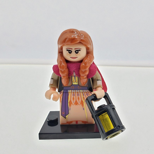 Benutzerdefinierte Lego-kompatible Prinzessin Anna Minifigur