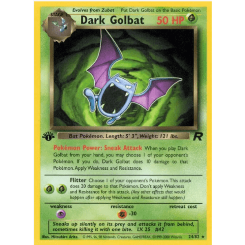 1st edition Dark Golbat - Team Rocket #24/82