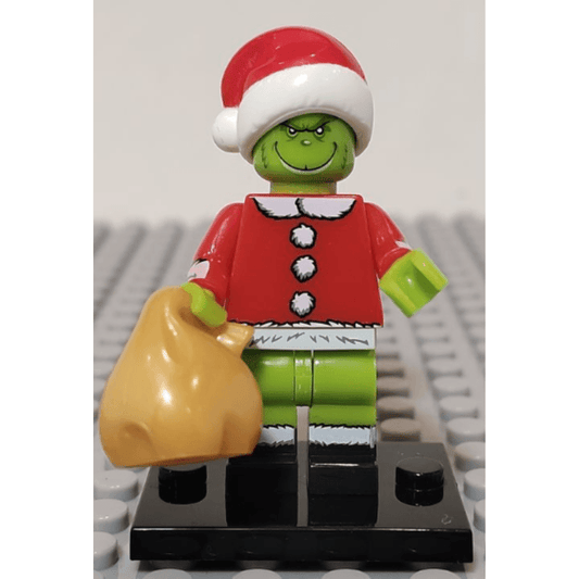 Custom Lego Compatible Holiday Grinch Minifig