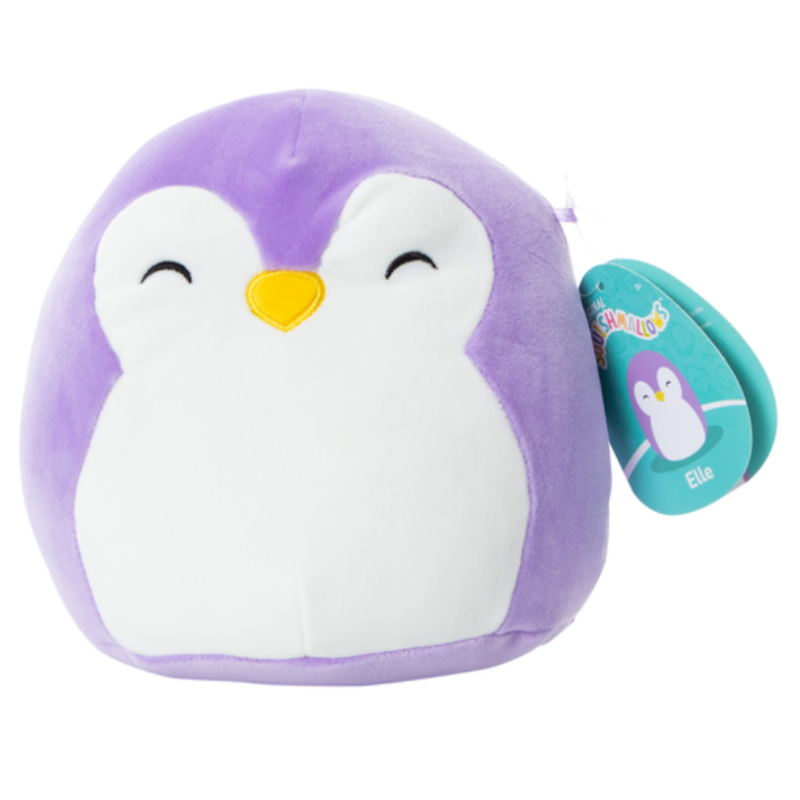 Original Squishmallow Elle the purple penguin 7.5"