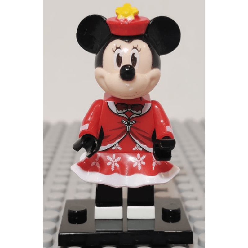 Custom Lego Compatible Holiday Minnie Mouse Minifig