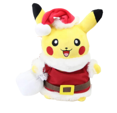 Pokémon 10" Seasonal Plush (Holiday) Pikachu with Santa outfit
